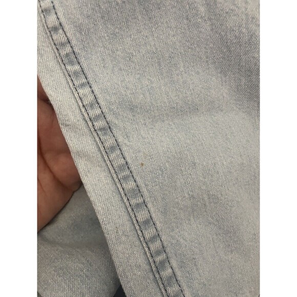 Vintage Cutecumber Bib Overalls Pale Pink Check Pleat Light Wash Toddler USA 2T - Picture 9 of 9